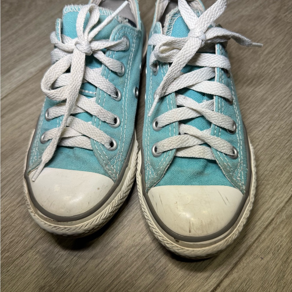 Converse Kids Teal Canvas Sneakers